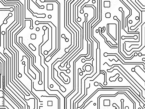 One-Line Circuit Maze: Explore the Intricate Path of an Electric Labyrinth