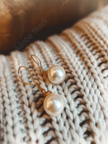Parisian pearl earrings, ba...