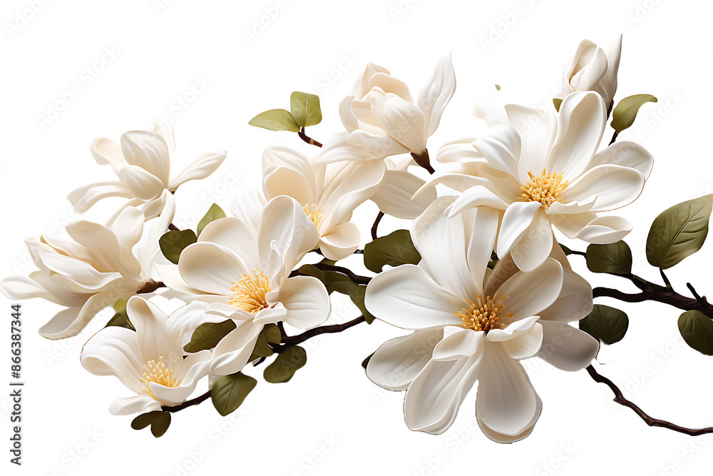 Anise Magnolia flower on transparent background Anise Magnolia flower on transparent background