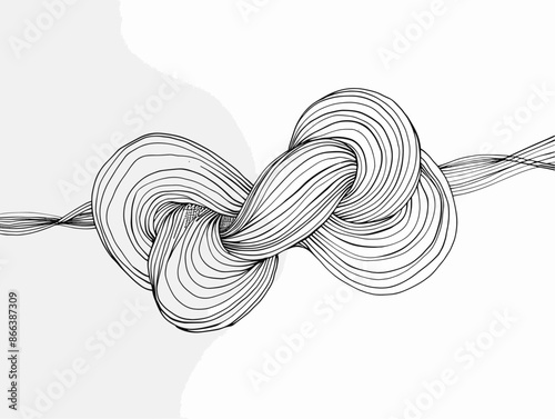 Intertwined Enigma: Exploring the Labyrinthine Journeys of Resilience Through a Single Continuous Line