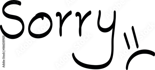 Sorry with Sad Face