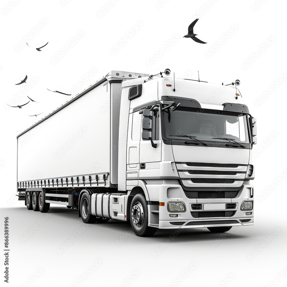 Highway to Tomorrow: Futuristic Logistic Truck Highway to Tomorrow: Futuristic Logistic Truck
