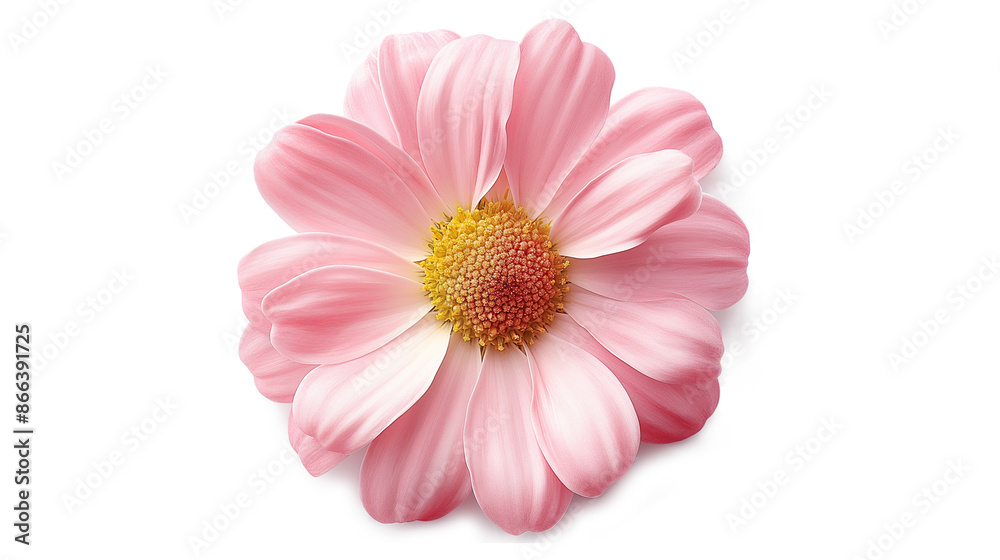 Coral or pink daisy, chamomile isolated on a transparent background Coral or pink daisy, chamomile isolated on a transparent background