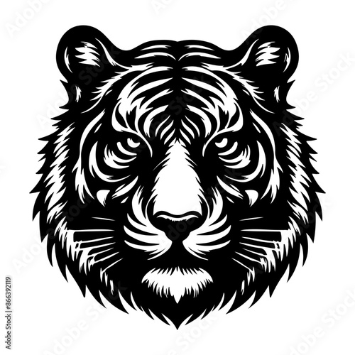 tiger head vector