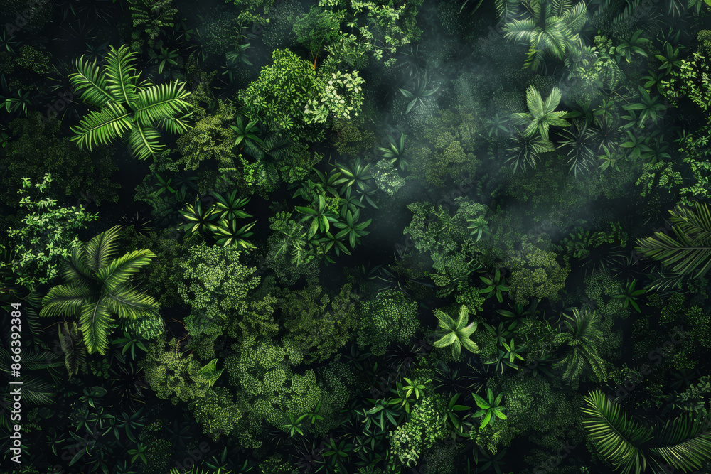 horizontal aerial drone view of a tropical rainforest with lush green vegetation horizontal aerial drone view of a tropical rainforest with lush green vegetation