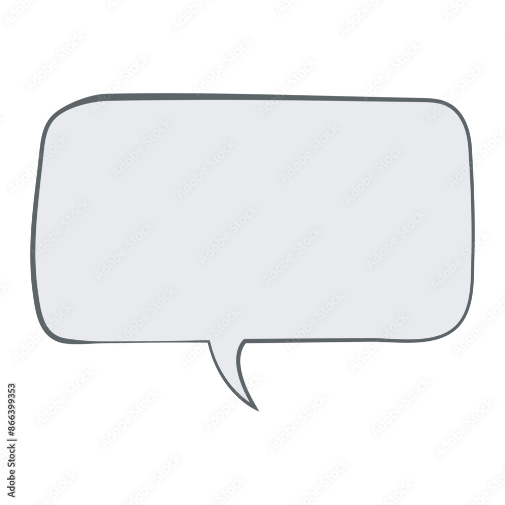 Blank speech bubble isolated on white background. Cartoon chatting box, message box icon. Blank speech bubble isolated on white background. Cartoon chatting box, message box icon.
