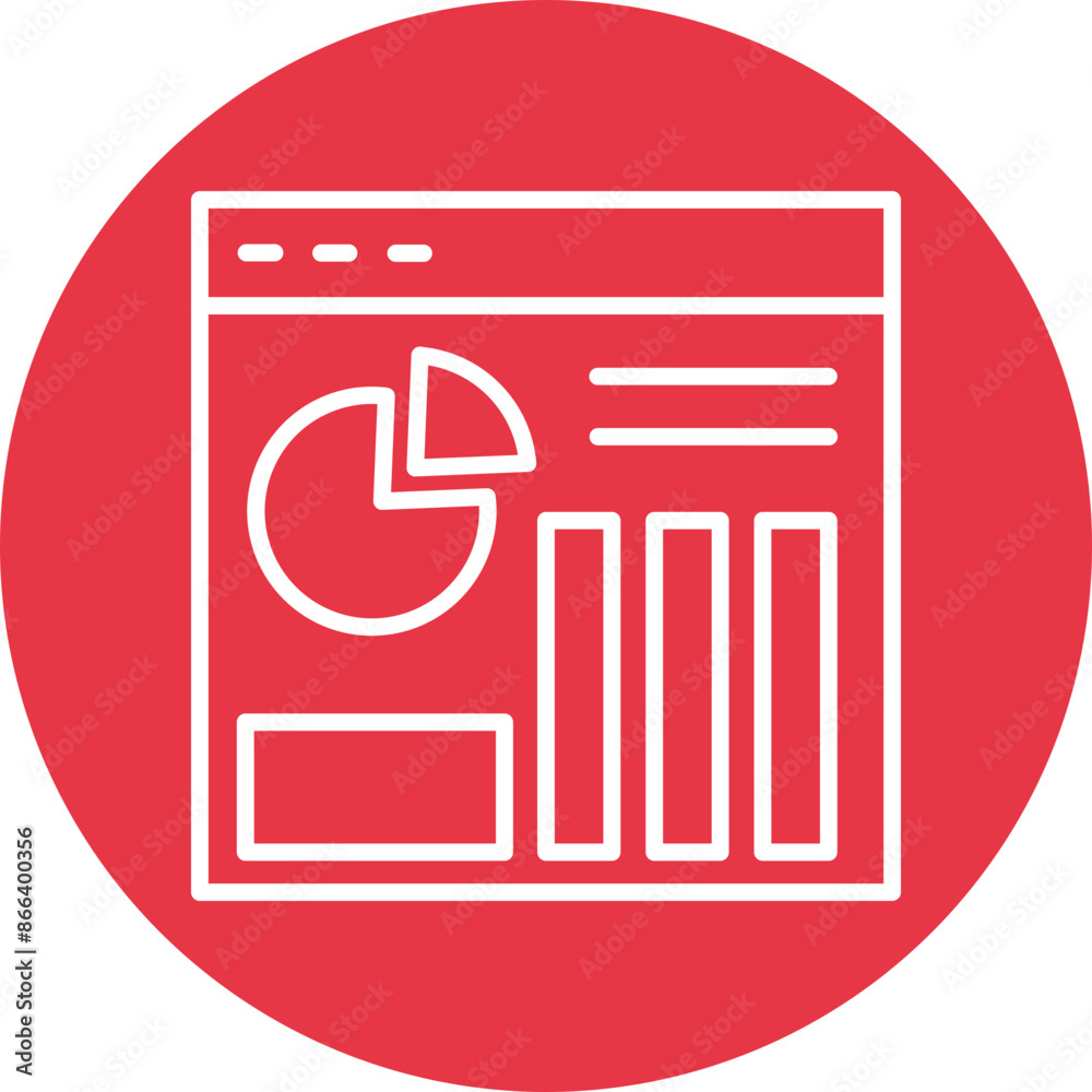 Infographics line circle icon Infographics line circle icon