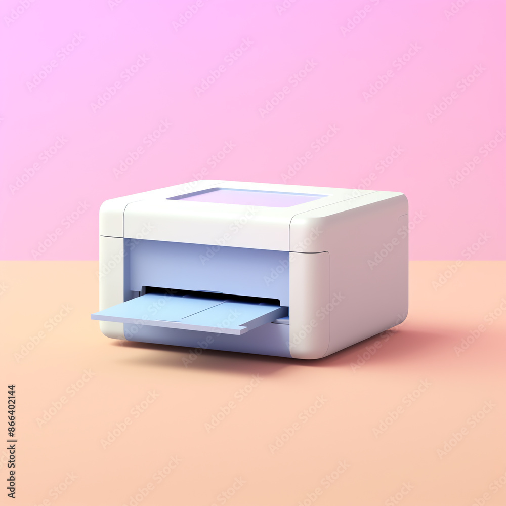 3d printer icon with colorful background 3d printer icon with colorful background