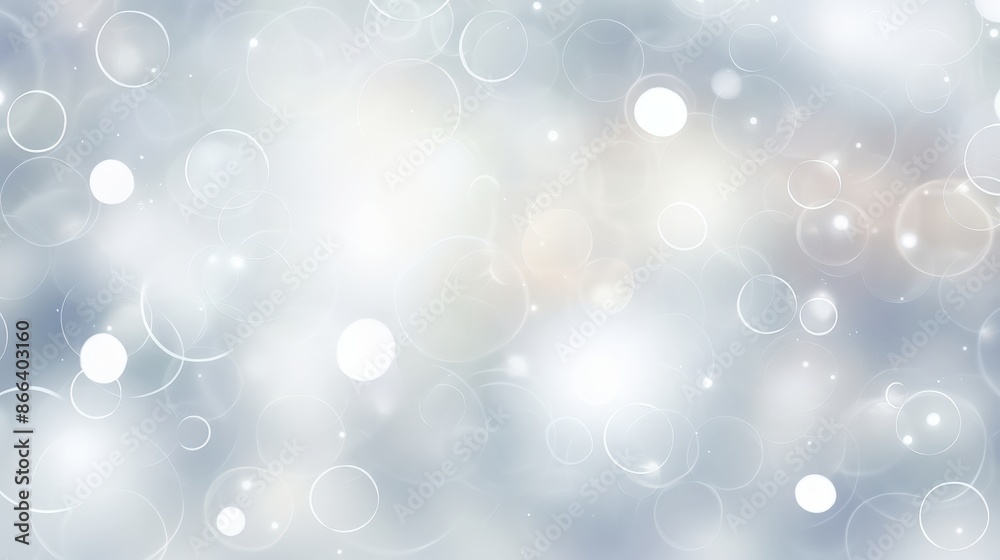 Abstract Silver and White Background with Blended Circles Abstract Silver and White Background with Blended Circles