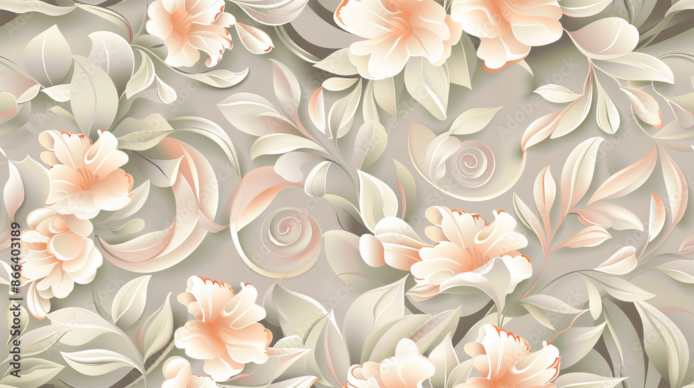 delicate floral seamless pattern delicate floral seamless pattern