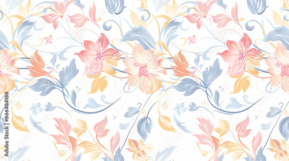 delicate floral seamless pattern delicate floral seamless pattern