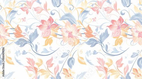 delicate floral seamless pattern