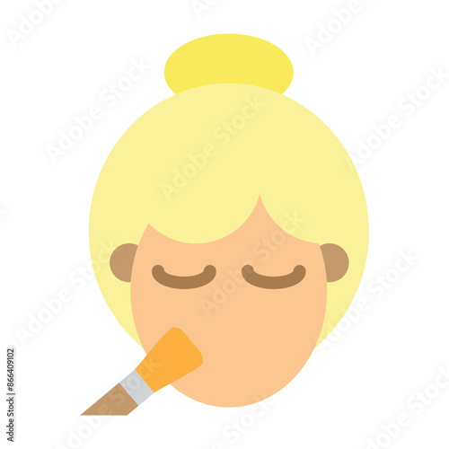 Makeup Tutorials Vector Flat Icon Design