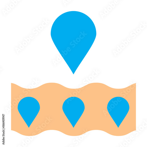 Moisturizing Techniques Vector Flat Icon Design