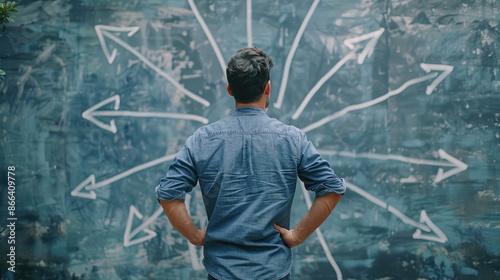 Man Facing Multiple Directions