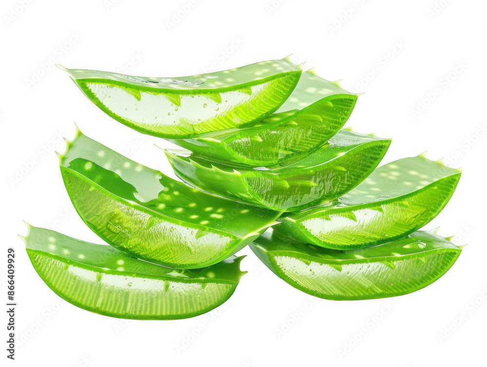 Obraz premium Sliced Aloe Vera Leaf