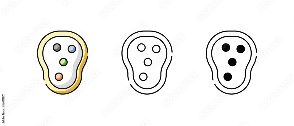 Guard icons vector set stock illustration Guard icons vector set stock illustration