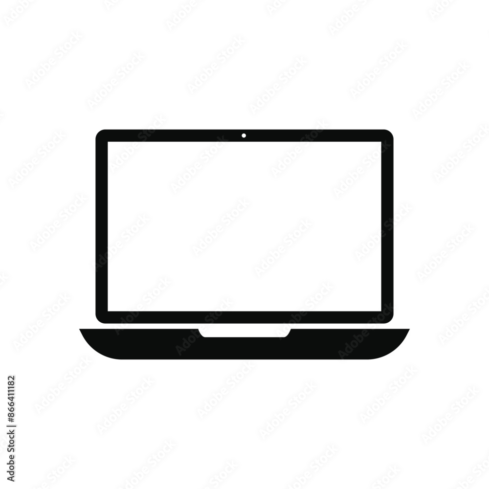 laptop computer icon isolated on white background laptop computer icon isolated on white background
