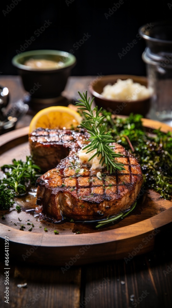 Herbed Grilled Pork Chop