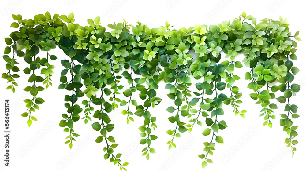 Green leaves hanging vines ivy bush isolated on transparent background Green leaves hanging vines ivy bush isolated on transparent background