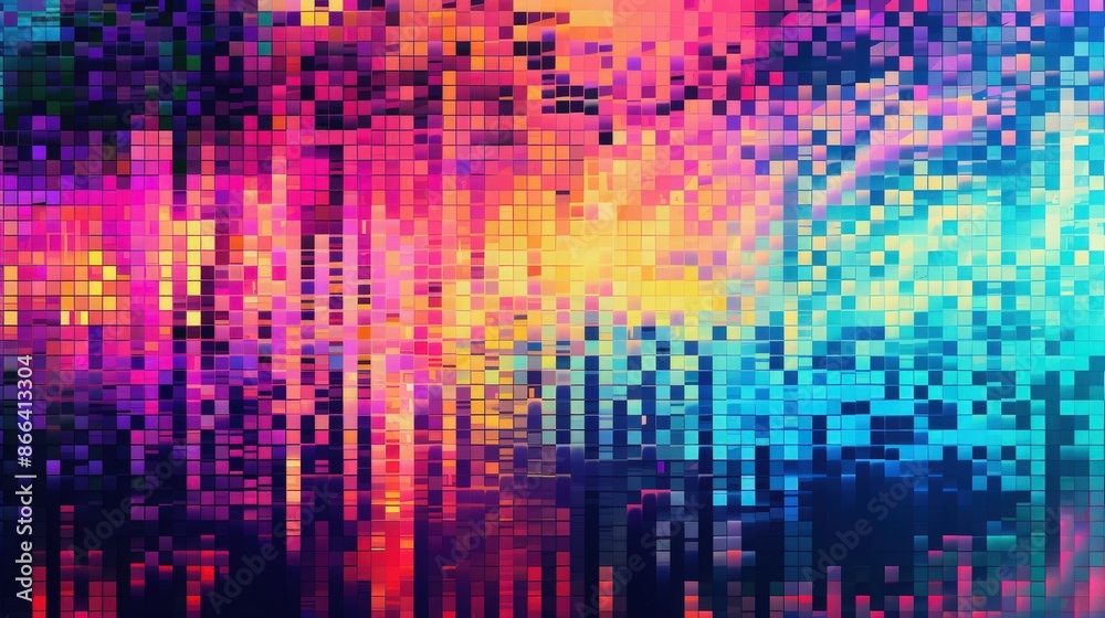 Abstract Mosaic Background with Vibrant Colors Abstract Mosaic Background with Vibrant Colors