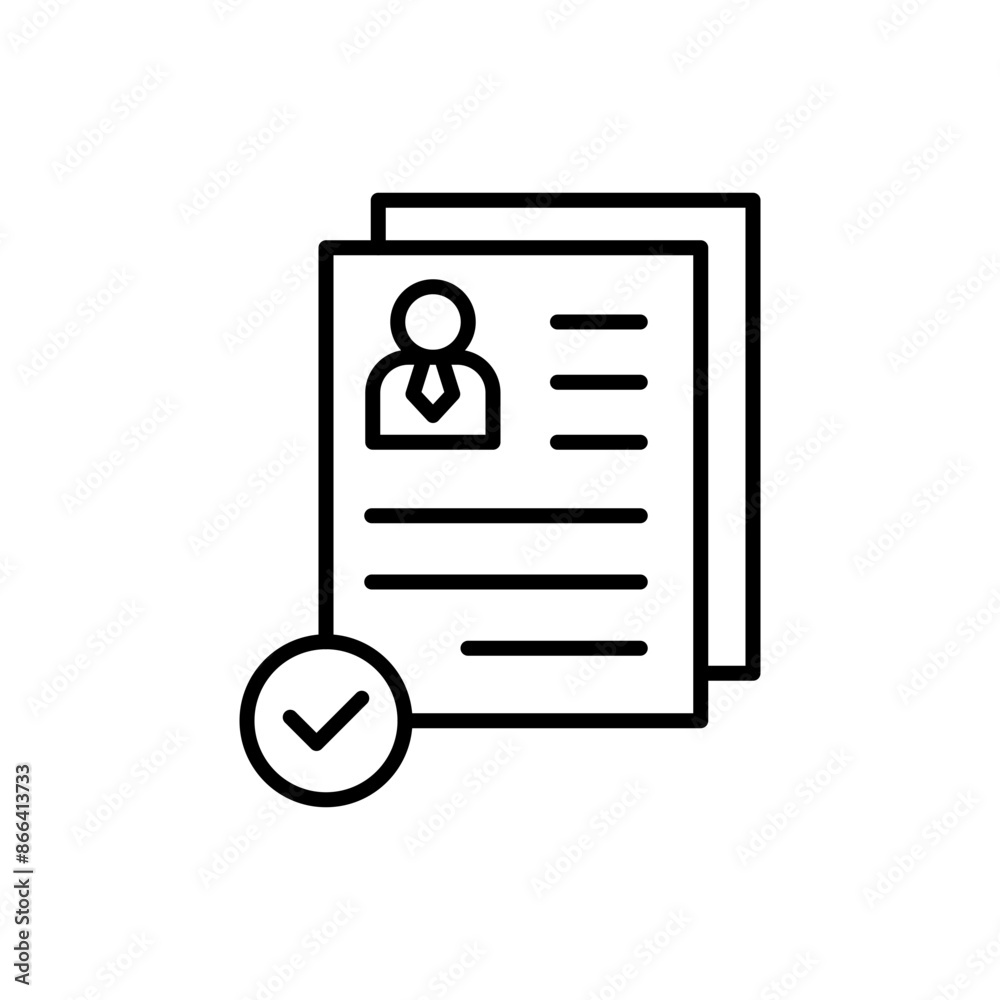 Curriculum vitae outline icons, minimalist vector illustration ,simple transparent graphic element .Isolated on white background Curriculum vitae outline icons, minimalist vector illustration ,simple transparent graphic element .Isolated on white background