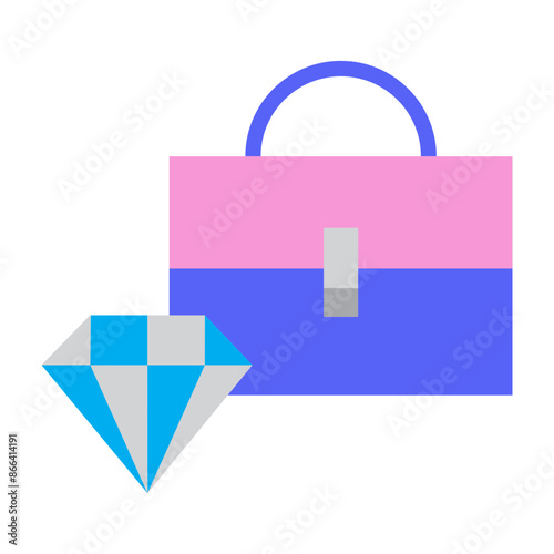Luxury Vector Flat Icon Design
