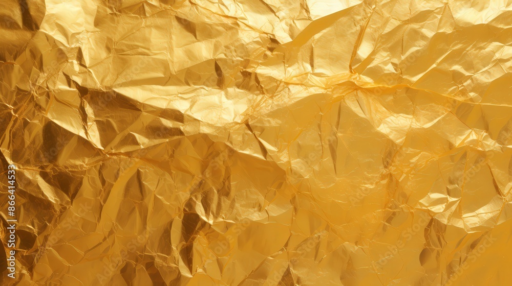 Abstract Golden Wrinkled Surface Texture Abstract Golden Wrinkled Surface Texture