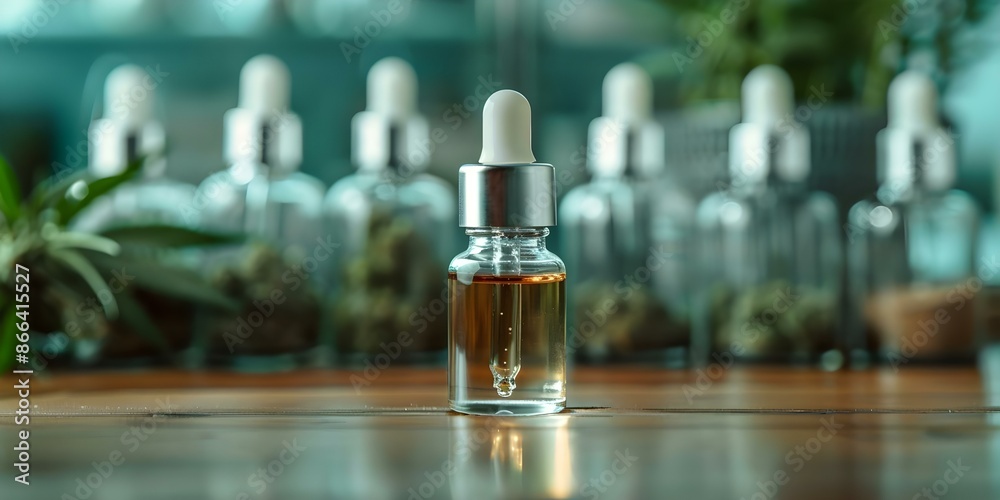 Vape CBD or THC liquid made from cannabis marijuana or hemp. Concept Vaping CBD or THC liquids made from cannabis or hemp can have various effects and considerations,