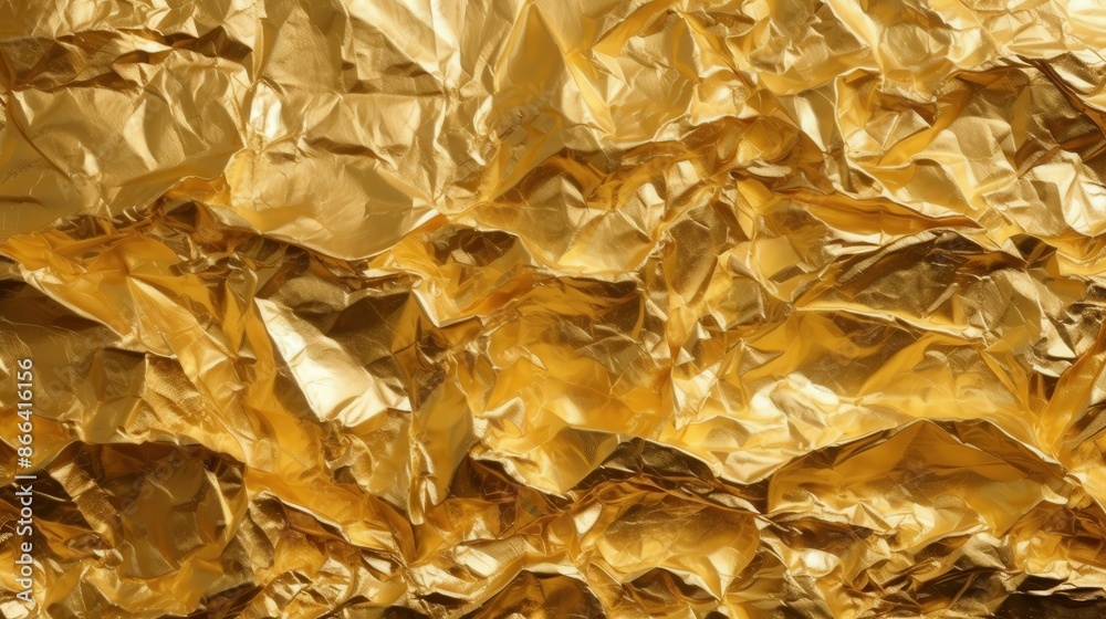 Abstract Gold Foil Texture Abstract Gold Foil Texture