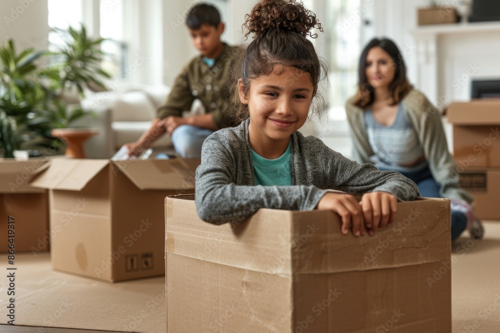 Family Teamwork: Creating a Bright Modern Living Space Together, Generative Ai Family Teamwork: Creating a Bright Modern Living Space Together, Generative Ai