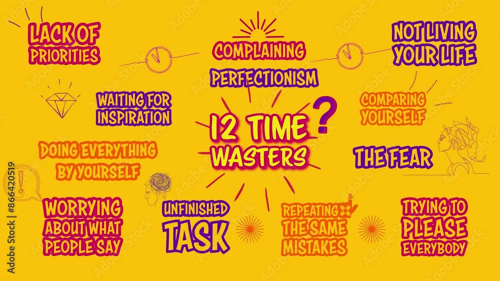 12 time wasting animations about priorities, life, inspiration, worrying, mistakes, unfinished task, fear, trying to please, comparing and living 12 time wasting animations about priorities, life, inspiration, worrying, mistakes, unfinished task, fear, trying to please, comparing and living
