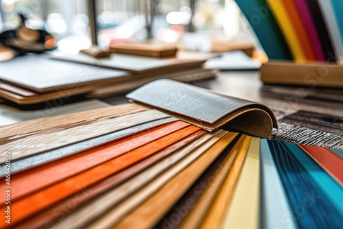 Color Palette:  Wood and Leather Swatches