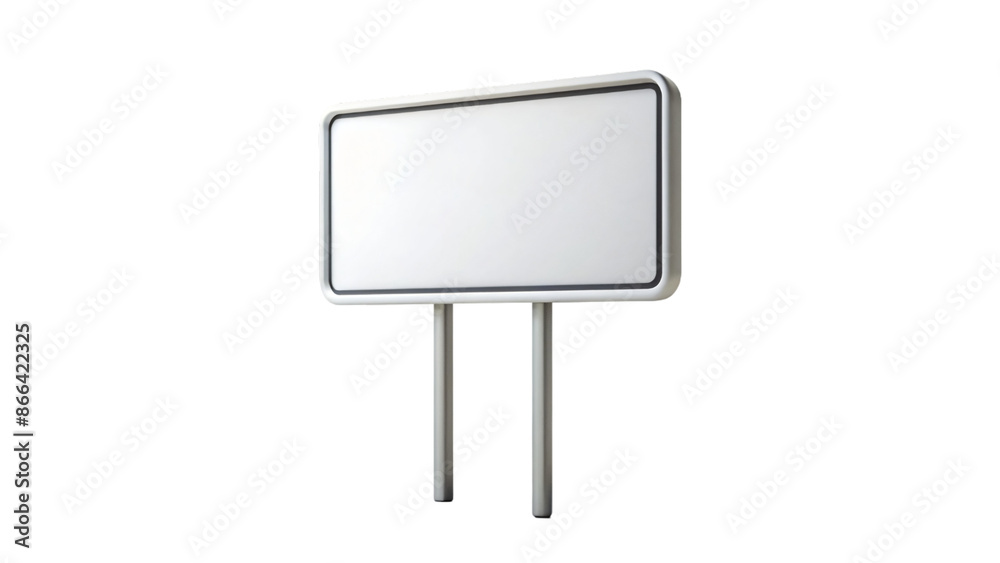 A blank billboard on a clean white background, ready for your message