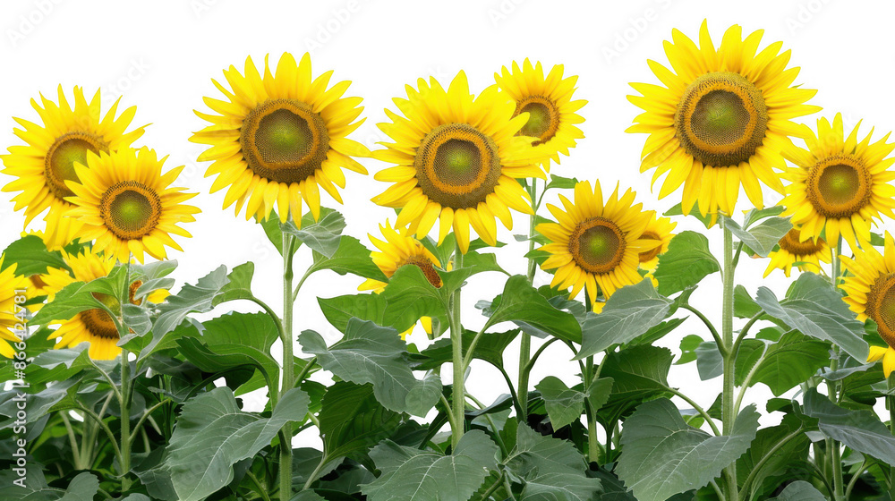 Obraz premium Field of Vibrant Yellow Sunflowers