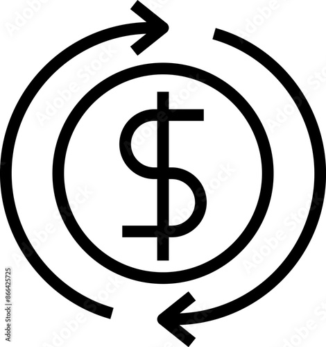 money transfer icons set. revenue cost vector icon. cost icon vector