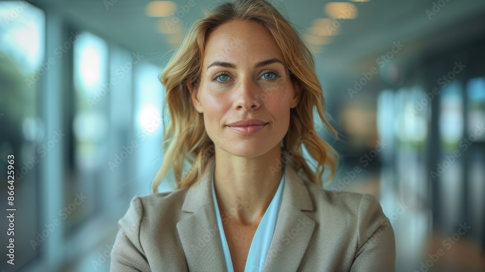 Confident Businesswoman Looking at Camera. Confident Businesswoman Looking at Camera.
