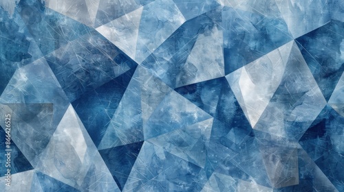 Abstract diamond texture wallpaper with geometric shapes and blue tones 