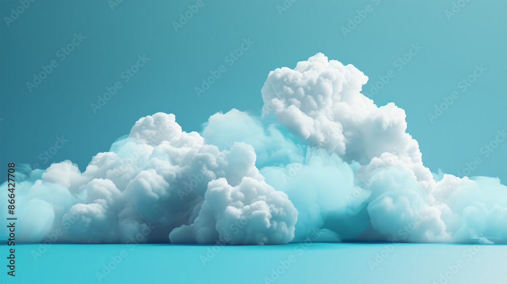cloud shape on a blue background cloud shape on a blue background