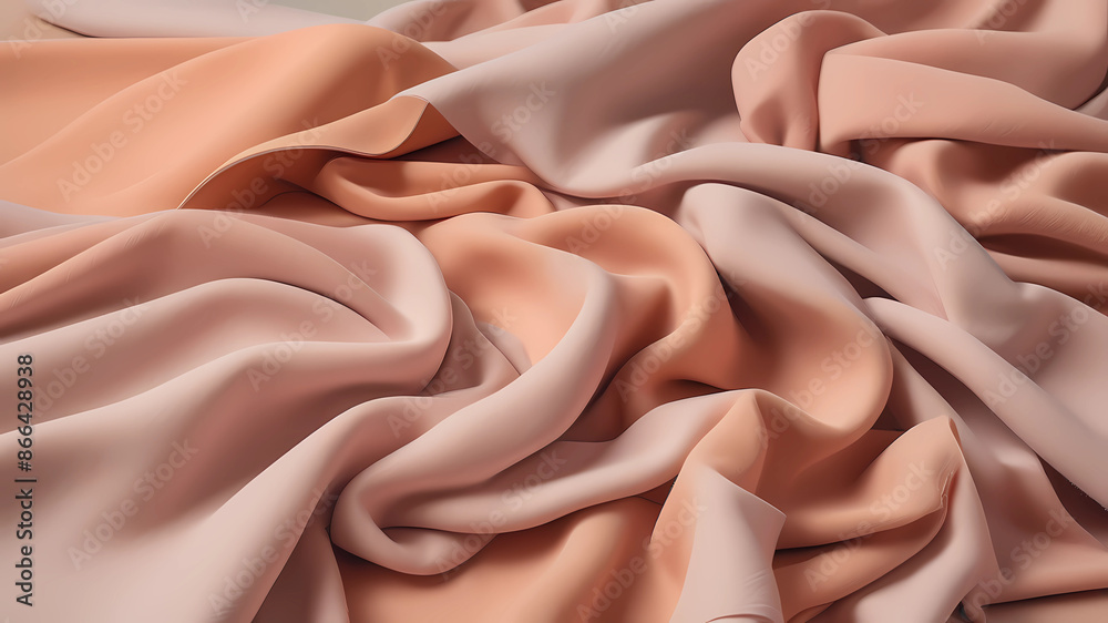 Generate a silk texture to a warm minimal interior style with beige, bronze, and white colors. Generate a silk texture to a warm minimal interior style with beige, bronze, and white colors.