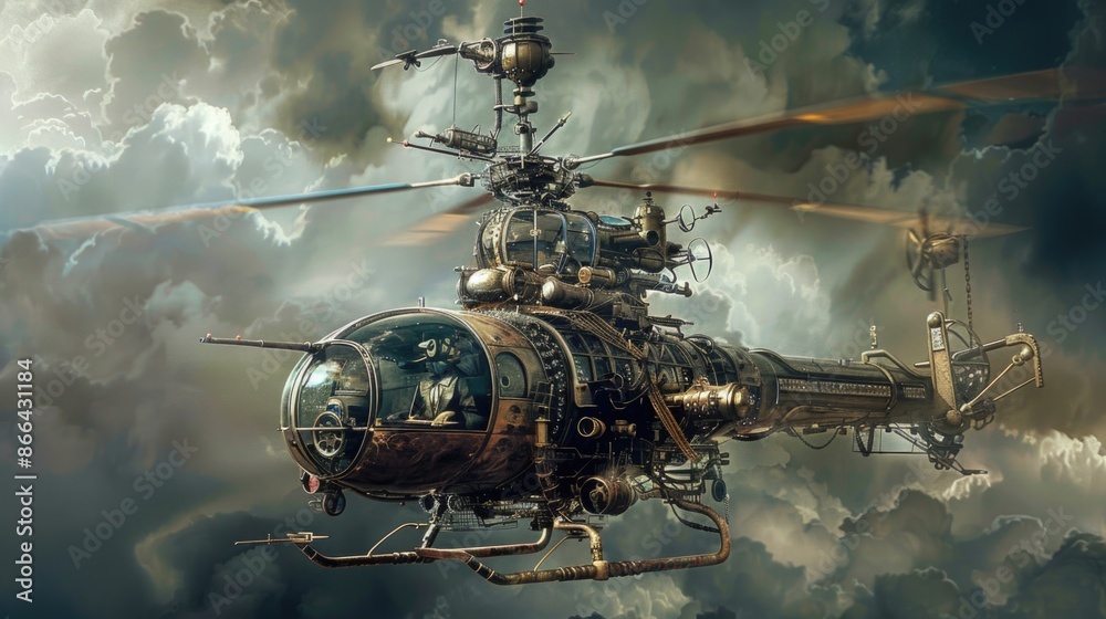 Steampunk helicopter Steampunk helicopter