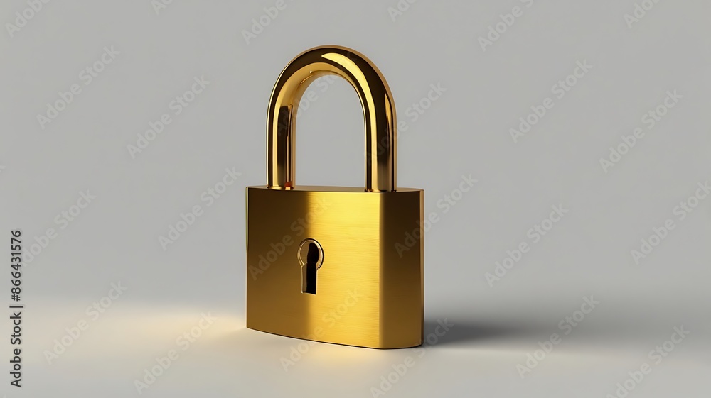 golden padlock isolated golden padlock isolated