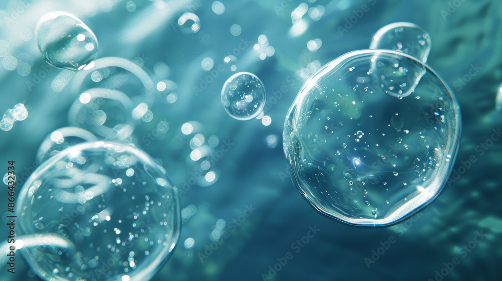 custom made wallpaper toronto digitalWater bubbles with realistic textures float in the water