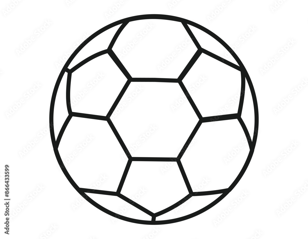 Football outline icon for sports apps and websites. Vector illustration. Football outline icon for sports apps and websites. Vector illustration.