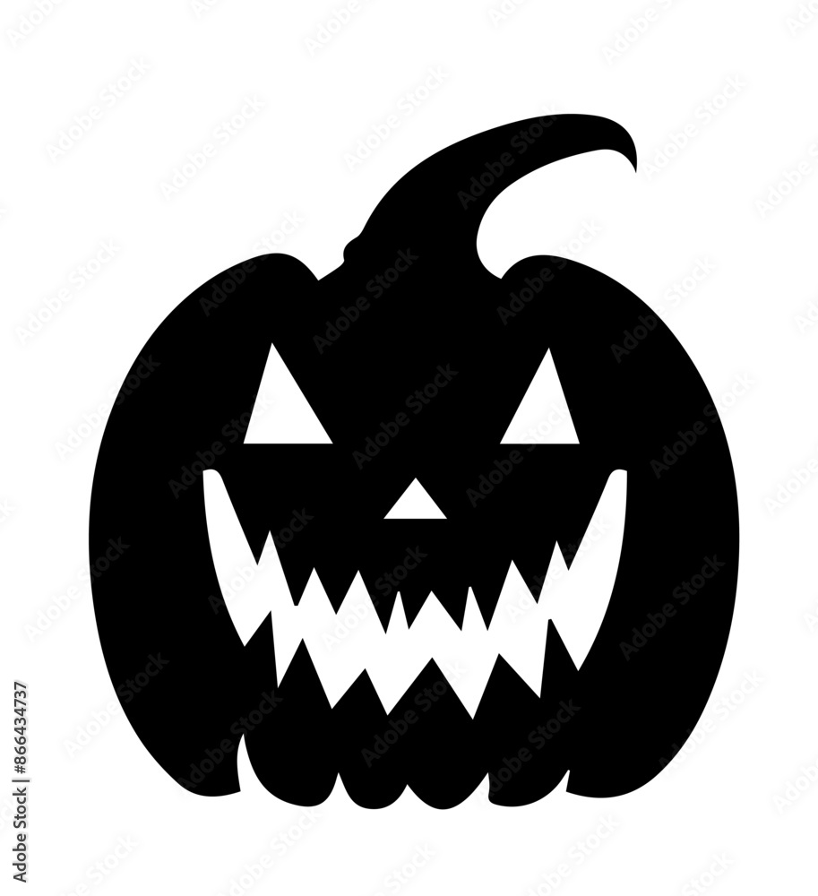 Bat And Pumpkin Silhouette vector Bat And Pumpkin Silhouette vector
