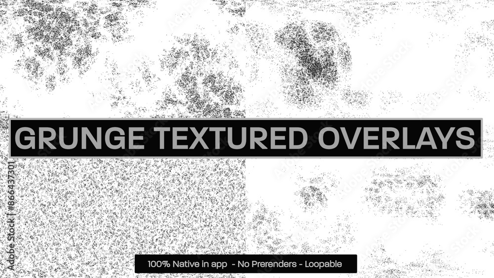Grunge Textured Artifacts Dynamic Motion Overlays Stock Template ...