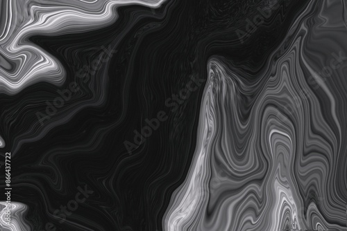 black and white marble pattern texture abstract background. Abstract marble ink background. Marble waves texture background