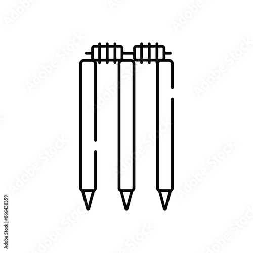 Wicket vector icon