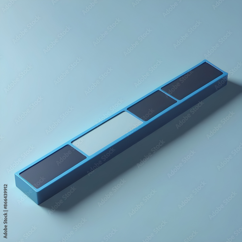 minimal blank search bar on blue background