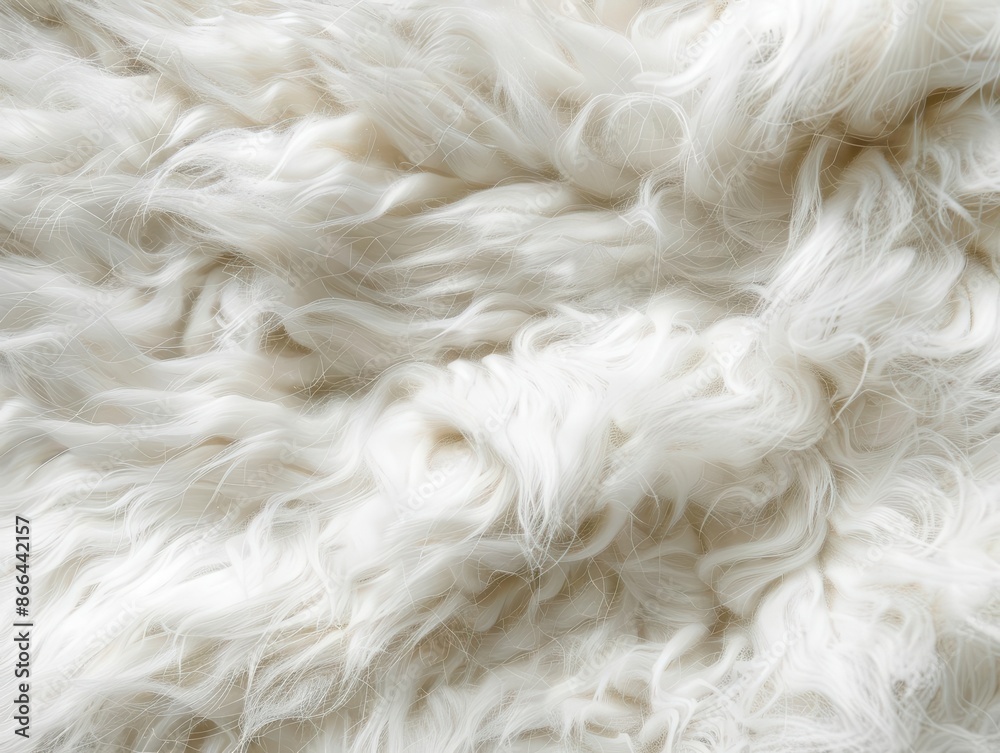 closeup of pristine white wool texture soft fluffy fibers create intricate patterns subtle shadows highlight depth and volume minimalist tactile background perfect for design projects